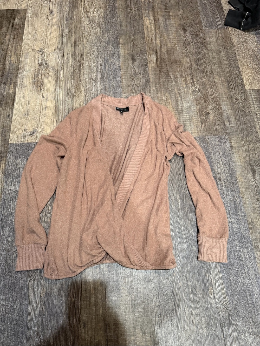 Express Blush Wrap-Front Cardigan Sweater